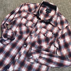 Lucky Brand plaid boys shirt. Large